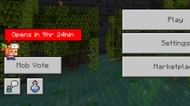 The Bedrock Edition now shows a new button to enter the special carnival map for voting (Image via Mojang)